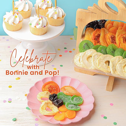 Dried Fruit Birthday Gift Box, Gift Basket Assortment | Apple, Mango, Apricot and more | Great for Snacks, Healthy Gifts, Parties, Corporate, Sympathy, Holidays, Men, Women, Families | Bonnie and Pop