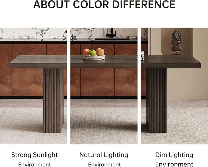 5-Piece Dining Table Set with 4 Chairs, 66.93" Rectangle Kitchen Table & Chairs Set for 4, Dining Room Table Perfect for Large Space, Easy Clean