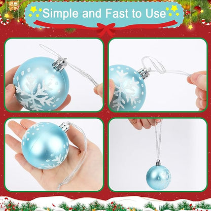 JUNEBRUSHS 300Pcs Christmas Ornament Ribbon Hangers, Hand Tied Christmas Ornament String Ties Loops Thin Ribbon for Ornaments Christmas Tree Hanging Decoration Gold Silver