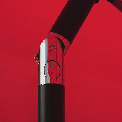 Sunnyglade 7.5' Patio Umbrella Outdoor Table Market Umbrella with Push Button Tilt/Crank, 6 Ribs (Red)