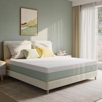 Novilla King Mattress,10 Inch Gel Memory Foam Mattress for Suppotive &Pressure Relieving, Medium Firm Feel in a Box,Bliss