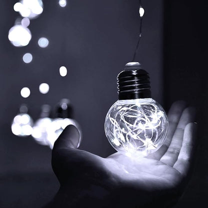 YOLIGHT Wishing Ball Curtain Lights 200 LED Window Curtain String Lights with Remote, USB Battery Powered Twinkle Globe Fairy Lights for Wedding Party Bedroom Halloween Christmas Decoration (White)