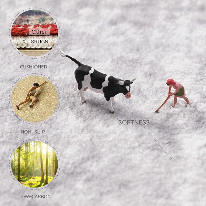 Washable Rugs 8x10 Area Rugs for Living Room,Modern Abstract Rugs for Bedroom,Large Carpets,Ultra Soft Faux Wool Retro Dining Room Rug,Non Slip&Non-Shedding Low Pile Print Rug- Grey