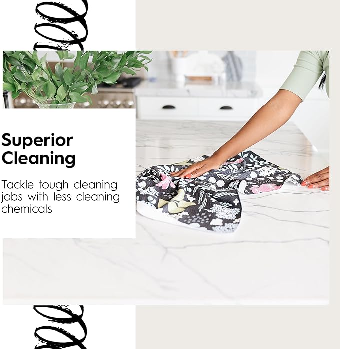 GEOMETRY Kitchen Dish Cloths Quick Dry Premium Dish Rags with Geoweave 3 Pack Set This and That