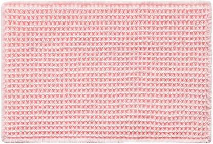 Light Peachy Pink Bathroom Rugs, Waffle Bath Mat Non Slip Washable Quick Dry Cute Bath Mat Boho Farmhouse Bathroom Decor, 36"x24" Light Peachy Pink