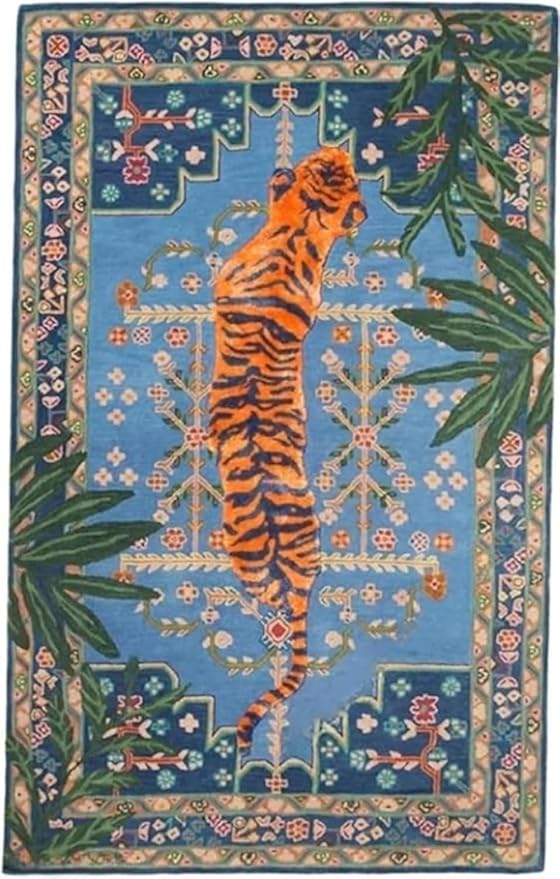 Hand Tufted Modern & Unique Animal Rugs 100% Wool, Soft and Durable Rugs for Your Living Room, Bedroom,Hall Or Any Room (Multi Colour J1, 9 X 12 Feet)