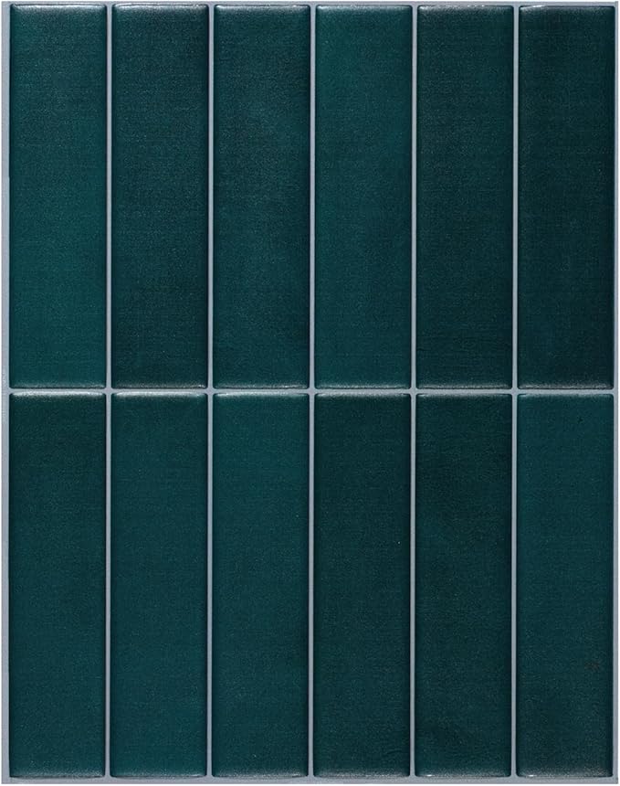 SMART TILES Peel and Stick Backsplash - 5 Sheets of 11.43" x 9" - 3D Adhesive Peel and Stick Tile Backsplash for Kitchen, Bathroom, Wall Tile