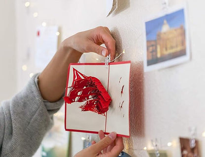 17Ft 50 LED Fairy String Lights with Clear Clips - Perfect for Dorm, Bedroom, Wedding Decor