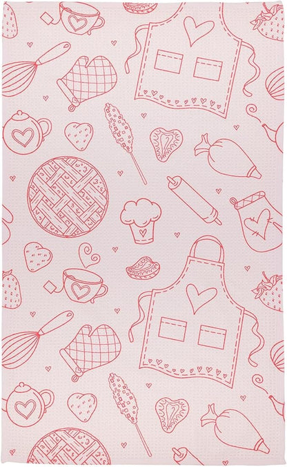 Modern Style Premium Kitchen Tea Towel Super Absorbent Fast Drying Microfiber Baking Bliss