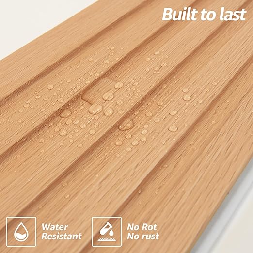 Art3d WPC Wainscoting Panels, 16-Pack 48 x 6 Inch 3D Wall Accents for Interior Wall Decor, Living Room, Bedroom, Boxwood