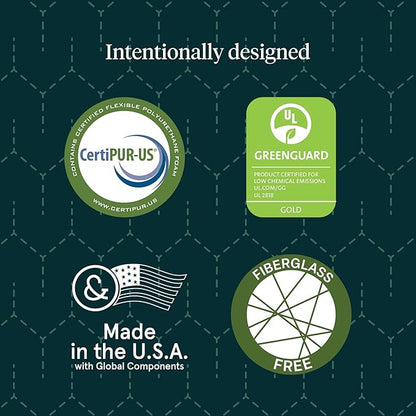 Kin By Tuft & Needle Medium Firm 10" Full Adaptive Foam Mattress in a Box, Cooling Pressure Relief, Balanced Support, 100 Night Trial, Fiberglass-Free, CertiPUR-US, 10-Year Limited Warranty