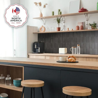 SMART TILES Peel and Stick Backsplash - 5 Sheets of 11.43" x 9" - 3D Adhesive Peel and Stick Tile Backsplash for Kitchen, Bathroom, Wall Tile