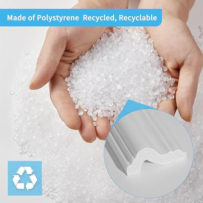 Art3d Pre-Cut Wall Molding Set of 6 pcs, Ready-to-Assemble Wainscoting Panels for Interior Wall Décor Living Room Bedroom Accent Wall - Installed with Glue, 3 Top 3 Bottom