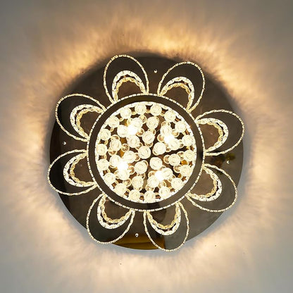 Modern Chandelier Living Room Glam Chandeliers Ceiling Light Fixture Remote Dimmable Lights 32 Inches Luxury Crystal Silver Light