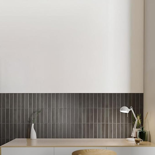 SMART TILES Peel and Stick Backsplash - 5 Sheets of 11.43" x 9" - 3D Adhesive Peel and Stick Tile Backsplash for Kitchen, Bathroom, Wall Tile