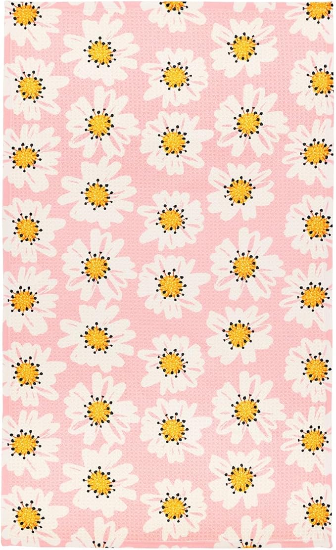 Modern Style Premium Kitchen Tea Towel Super Absorbent Fast Drying Microfiber Urban Bloom