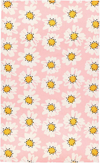 Modern Style Premium Kitchen Tea Towel Super Absorbent Fast Drying Microfiber Urban Bloom