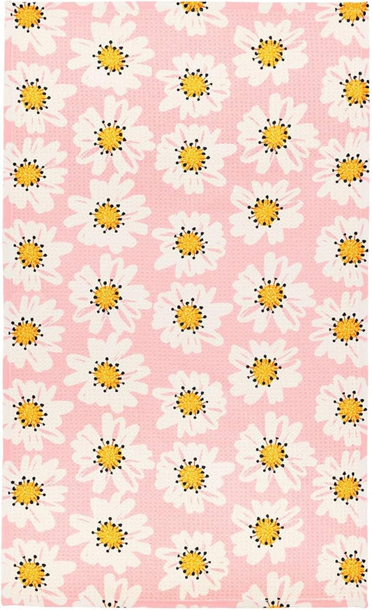 Modern Style Premium Kitchen Tea Towel Super Absorbent Fast Drying Microfiber Urban Bloom