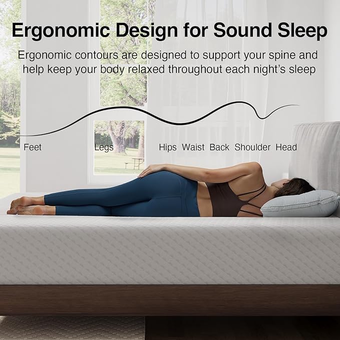 Novilla King Mattress, 14 Inch King Size Memory Foam Mattress with Comfort Foam for Pressure Relief & Cool Fresh Sleep,Removable Washable Cover,Memory Foam Mattresses in a Box