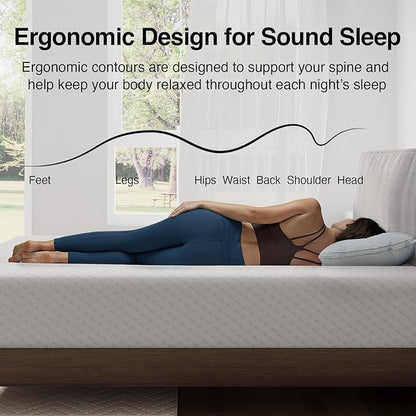 Novilla Full Mattress, 10 Inch Memory Foam Mattress Full Size WithComfort Foam for Pressure Relief & Cool Fresh Sleep,Removable Washable Cover,Full Memory Foam Mattresses, Medium Firm