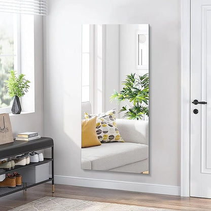 KOCUUY Large Frameless Mirror, 60x30 Inch Rectangle Bathroom Vanity Mirror for Over Sink, Upgraded Shatterproof Unframed Design for Bedroom, Living Room, Entryway