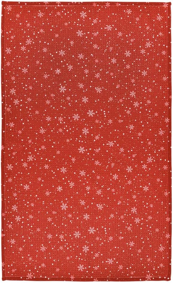 Modern Style Premium Kitchen Tea Towel Super Absorbent Fast Drying Microfiber Let It Snow
