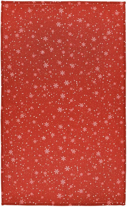 Modern Style Premium Kitchen Tea Towel Super Absorbent Fast Drying Microfiber Let It Snow