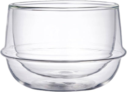KINTO 23105 KRONOS Double Wall Tea Cup, 6.8 fl oz (200 ml), Heat-Resistant Glass, Microwave and Dishwasher Safe, Gift, Present