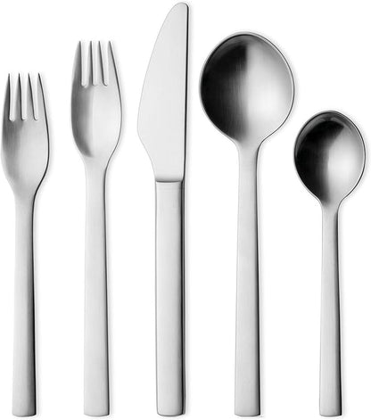Georg Jensen New York 5-Piece Stainless Steel Flatware, 18/8, Utensil