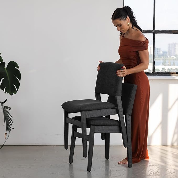 Transformer Table Dining Set with Bench and 4 Chairs (Black)