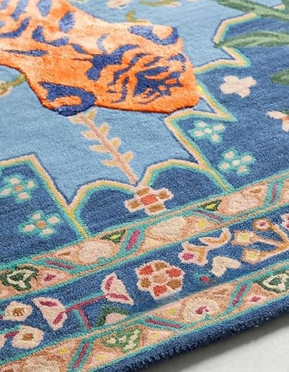 Hand Tufted Modern & Unique Animal Rugs 100% Wool, Soft and Durable Rugs for Your Living Room, Bedroom,Hall Or Any Room (Multi Colour J1, 4 x 6 Feet)