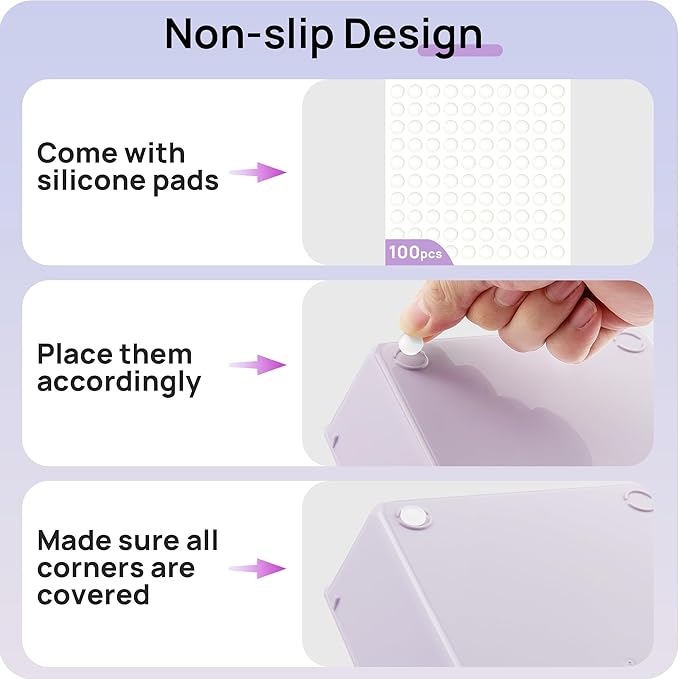 Vtopmart 25 PCS Plastic Drawer Organizers Set, 4-Size Versatile Bathroom and Vanity Drawer Organizer, Storage Bins for Makeup, Bedroom, Kitchen Gadgets Utensils and Office