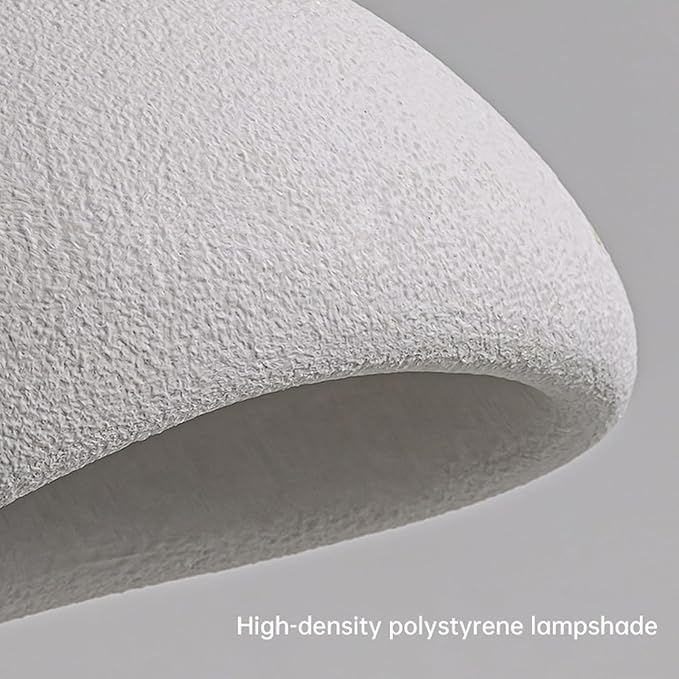 JAYMP 40cm Wabi Sabi Pendant Light for Dining Room Kitchen Island Hallway Restaurant Modern Hanging Lamp E26 Base Japanese Style Bird Nest Shape Lighting Fixture (Matte White,B Shape, 40cm/15.7in)