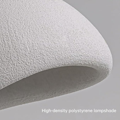 JAYMP 40cm Wabi Sabi Pendant Light for Dining Room Kitchen Island Hallway Restaurant Modern Hanging Lamp E26 Base Japanese Style Bird Nest Shape Lighting Fixture (Matte White,B Shape, 40cm/15.7in)