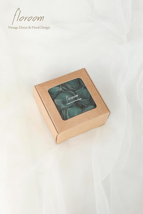 Floroom 300pcs Rose Petals Emerald Green Faux Silk Flower Petals for Wedding Flower Girl Basket Aisle Scatter Dinner Table Centerpieces Party Confetti Bridal Shower Romantic Night Decoration