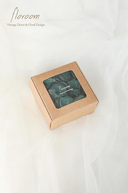 Floroom 300pcs Rose Petals Emerald Green Faux Silk Flower Petals for Wedding Flower Girl Basket Aisle Scatter Dinner Table Centerpieces Party Confetti Bridal Shower Romantic Night Decoration