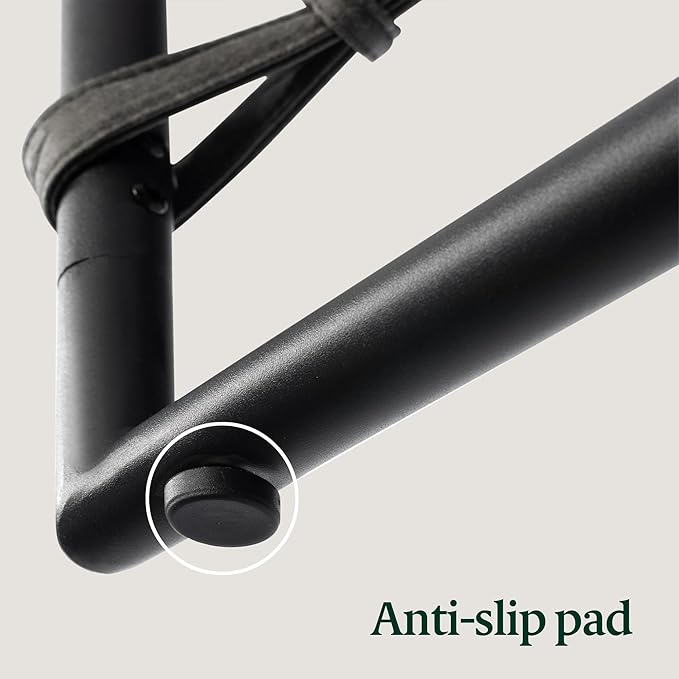 ZINUS Aidan Faux Leather Sling Accent Chair, Metal Framed Armchair with Shredded Foam Cushioning, Slate Grey