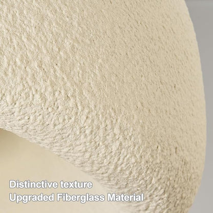 Wabi Sabi Pendant Lights,9.8in White Modern Pendant Light Resin Hanging Lamp Kitchen Island Lighting Modern Japandi Chandelier for Dining Room Bedroom Hallway Restaurant Foyer