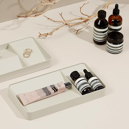 BLUE GINKGO Desk Organizer – Korean-Made Organizer for Notes, Pens, Pencils, and Accessories (Double-sided, Beige)