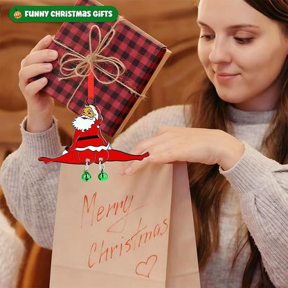 FLYAB White Elephant Gifts for Adults Funny Christmas Ornaments 2025 Jingle My Bells Metal Hanging Ornament for Xmas Tree Decorations Exchange Funny Gifts for Adults Friends Sister Teens