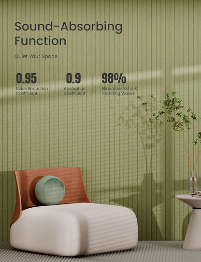 Bumusty Large Felt Bulletin Board 48" x 36" Cork Board Alternative-12 Pack with 70 Safe Removable Adhesive Tabs, Cork Boards for Walls Cork Board for Home Office Classroom Pin Board (Olive Green)