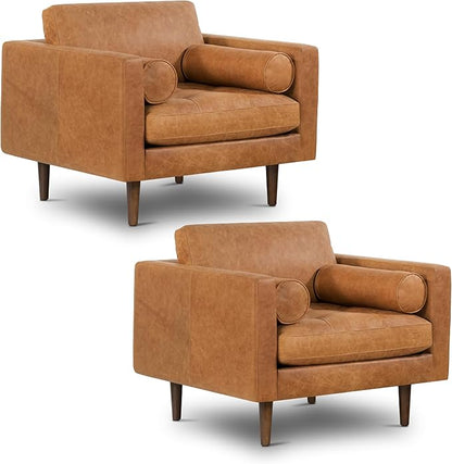 POLY & BARK Napa Furniture, Cognac Tan