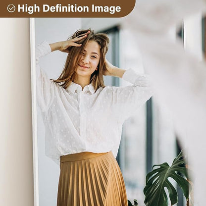 24x68 Arched Full Length Mirror Floor Mirrors with Aluminum Alloy Frame Free-Standing Wall Mounted Floor Mirrors or Large Dressing Mirror, Silver Mirror Full Length