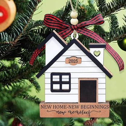 New Home Ornament 2025- Housewarming Gifts New Home, New House New Beginning, House Warming Gift for Women, Couple, homeowners, New Home Gift Ideas - First Home Christmas Ornament 2025