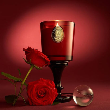 M&SENSE Natural Strong Soy Candle | Red Camellia & Vivid Red | 9.2 oz, 50H Burn Time | Luxury Scented Candle for Relaxation, Gifting, Home Décor | Ideal for Bedroom, Office, Party Ambiance