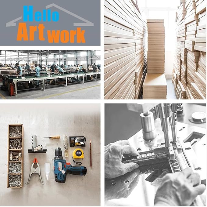 iHAPPYWALL Halloween Day of Dead Skull in Dark Foggy Lake Abstract Black and White Contemporary Picture Print 4 Panel Large Canavs for Modern Home Decoration Ready to Hang