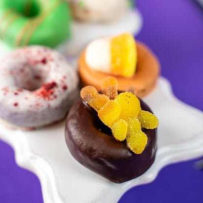 Send A Cake Enchanted Spell Book Gift Box with Flying Bat Surprise – 6 Mini Donuts – Halloween Treats for Kids & Adults, Unique Birthday Gift, Fun Delivery for All Ages