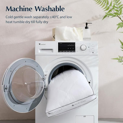 Pacific Coast Goose Feather and Down Firm Bed Pillows Standard Size Set of 2 with Gusset, Luxury Hotel Collection Pillows 2 Pack for Sleeping, Supportive for Side Sleepers and Back Sleepers