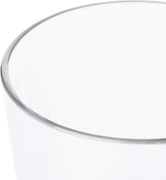 9oz Unbreakable Plastic Whiskey Rocks Glasses Double Old Fashioned Tritan Clear Drinking Beer Tumblers Cups Glassware, Shatterproof, BPA-FREE, Dishwasher safe