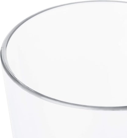 9oz Unbreakable Plastic Whiskey Rocks Glasses Double Old Fashioned Tritan Clear Drinking Beer Tumblers Cups Glassware, Shatterproof, BPA-FREE, Dishwasher safe